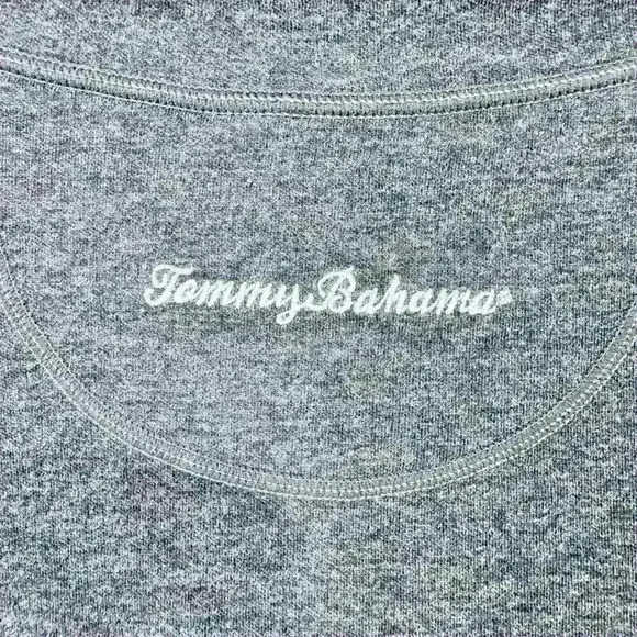 Tommy Bahama On the Flipside Reversible 3/4 Zip Pullover Unisex Grey - Picture 3 of 6